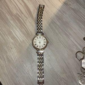 Anne Klein mixed metal watch
